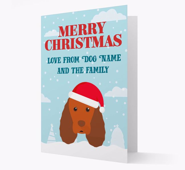 Love From the Family: Personalized {breedFullName} Christmas Card